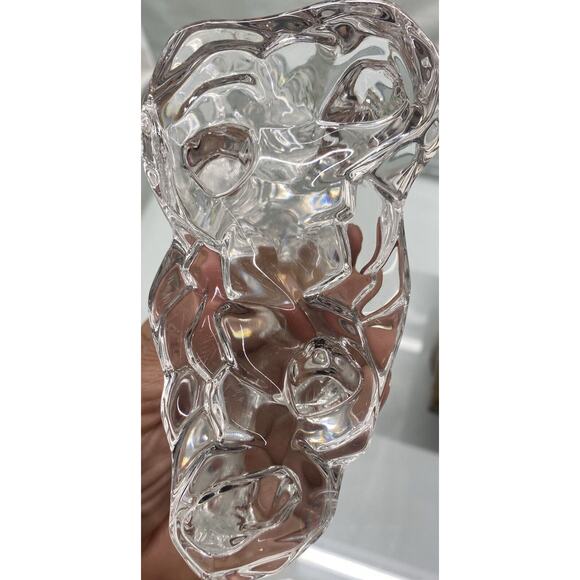 Vintage Wonders of the Wild Collection Lead Crystal Lion Figurine 5" x 5" - Picture 5 of 7